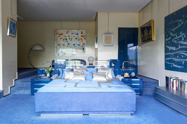 yatak odası mavi dekorasyon 3