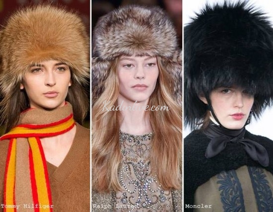 Kürk Şapka Modelleri 2015 2016 Sonbahar Kış Modası