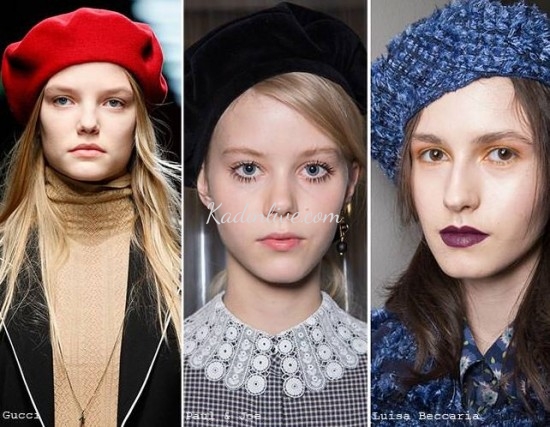 Sonbahar Kış Fransız Şapka Trendi ve Bere Tasarımları 2015 2016