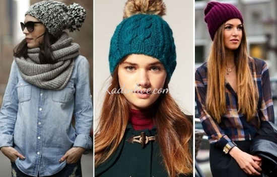 Bayan Örgü Bere ve Şapka Modelleri 2016