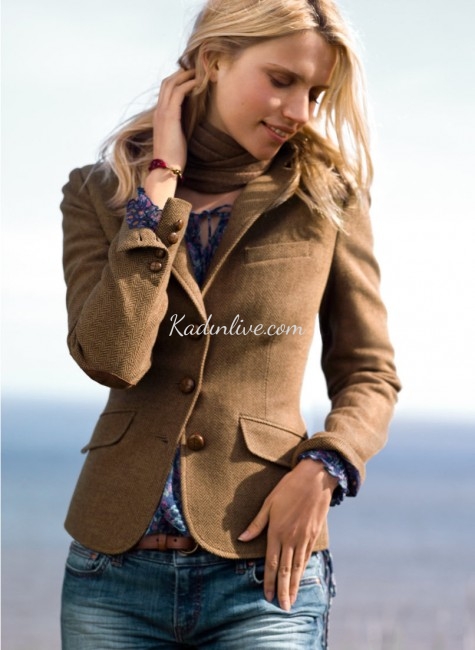 H&M Camel Rengi Kışlık Bayan Ceket Modelleri