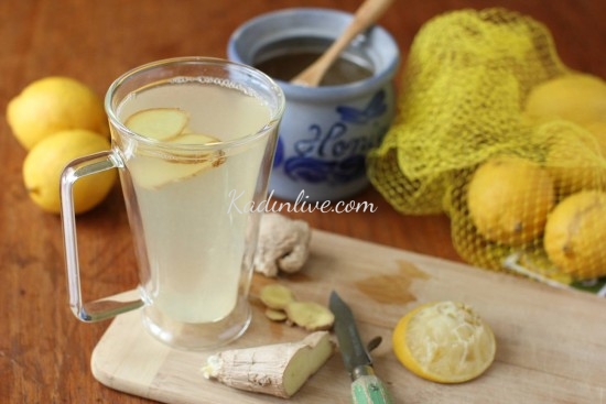 zencefilli limon çayı