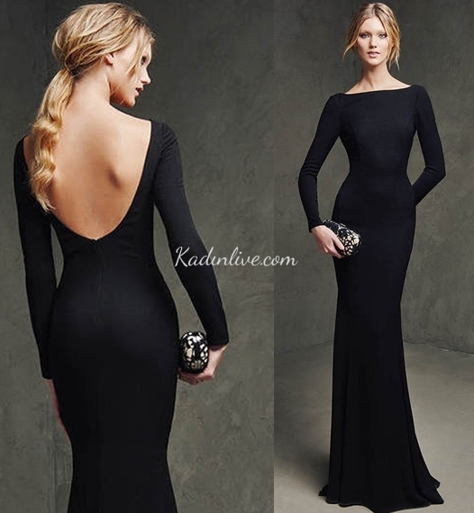 Siyahın Asili Abiye Elbise Modelleri Pronovias 2016 17