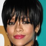 Rihanna Siyah Saç Pixie Kesim Saç Modelleri